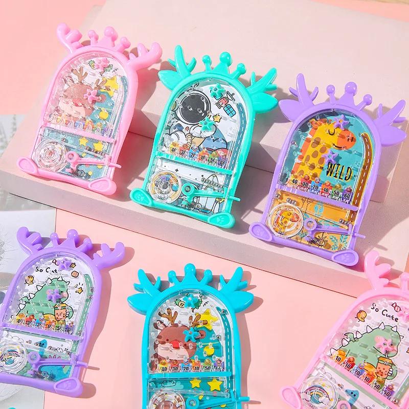 

10Pcs Cartoon Animal Shooting Pinball Rolling Bead Ball Maze Toys for Kids Birthday Party Favors Goodie Bag Kindergarten Prize