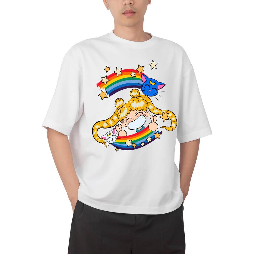 2026 New Sailor Moon Anime Graphic Printed Short Sleeve Tshirt Mens and Womens Tshirt Mens Tops Sports Tshirt Daily Wear