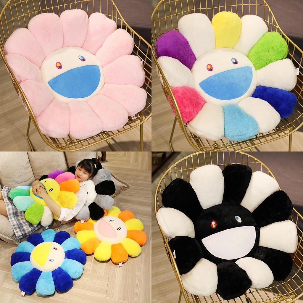Joyful Takashi Murakami Rainbow Flower Pillow Plush Colorful Stuffed Toy Ideal For Gifting