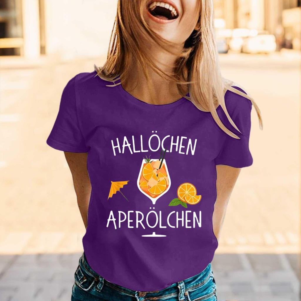 Summer Party Travel Short-sleeved T-shirts and Shirts, Weekend Casual Loose Vacation Shirts