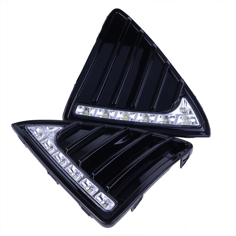 

Светодиодные дневные ходовые огни DRL, водостойкий передний бампер, противотуманная фара, решетка, подходит для Ford Focus 3 MK3 2012-2015, автомобильные аксессуары Bumper DRL