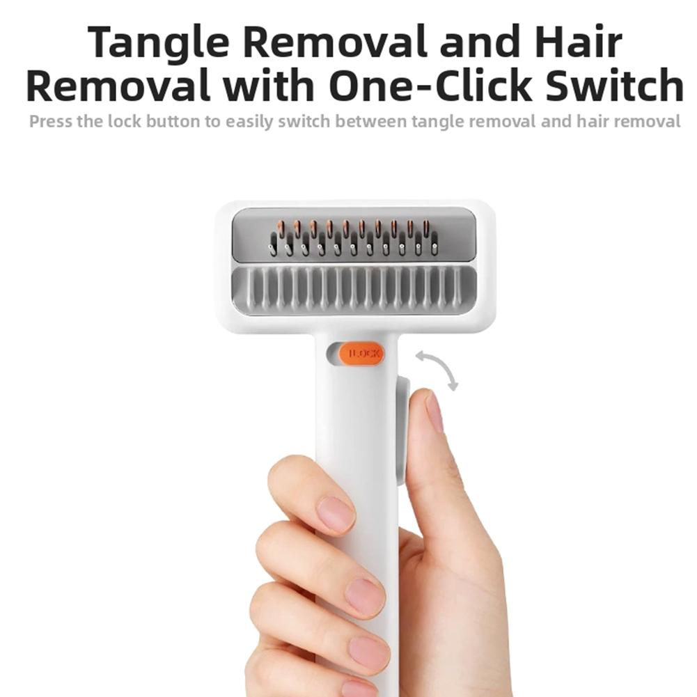 2-In-1 Cat Comb For Dematting & Deshedding,Efficiently Remove Loose Hair & Matted Fur,Undercoat Mat Dematting Tool