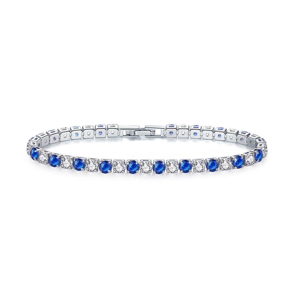Zirconia Tennis Bracelet for Women Hip Hop Trendy Moissanite Crystal Bangle for Teen Girl Chain on The Hand Wedding Jewelry H027