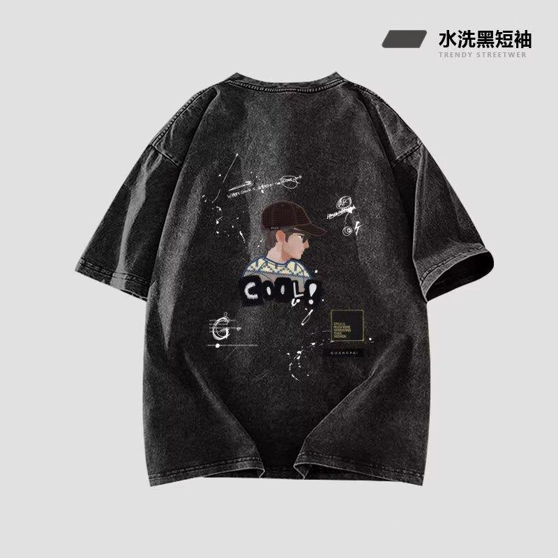 

2025 Мужской Летний Новый Модный Повседневный Жилет Без Рукавов для Студентов, Свободного Кроя, Универсальный, Влагоотводящий, Футболка-Жилет в Винтажном Стиле с Эффектом Потертости 5XL серый