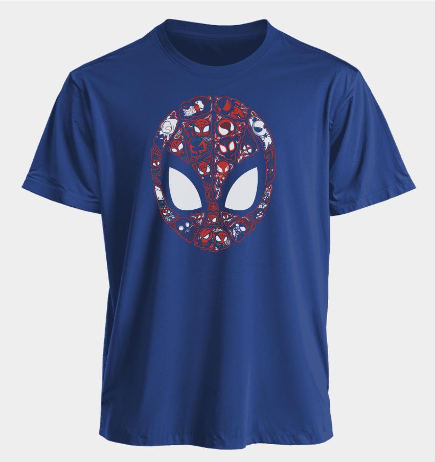 Men's and Women's T-shirts Spider-Man Summer American Style Spring and Autumn Loose Oversized Casual Short-sleeved