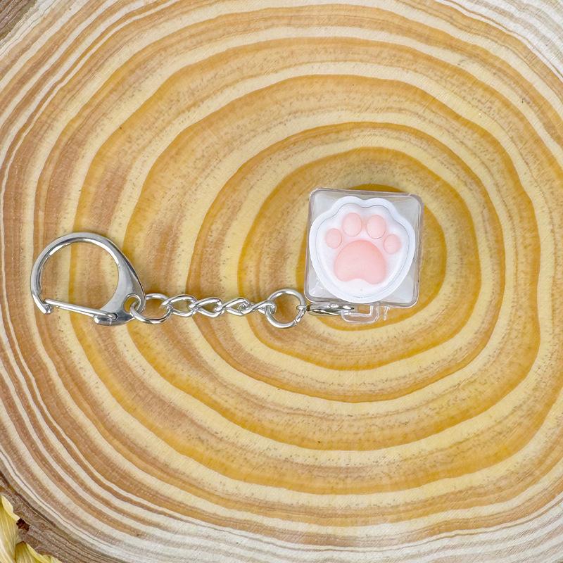 Cute Cat Claw Key Chain Key Ring Fingertip Decompression Pressure Toy Keycap Tester Back Bag Pendant Festival Couples Gift