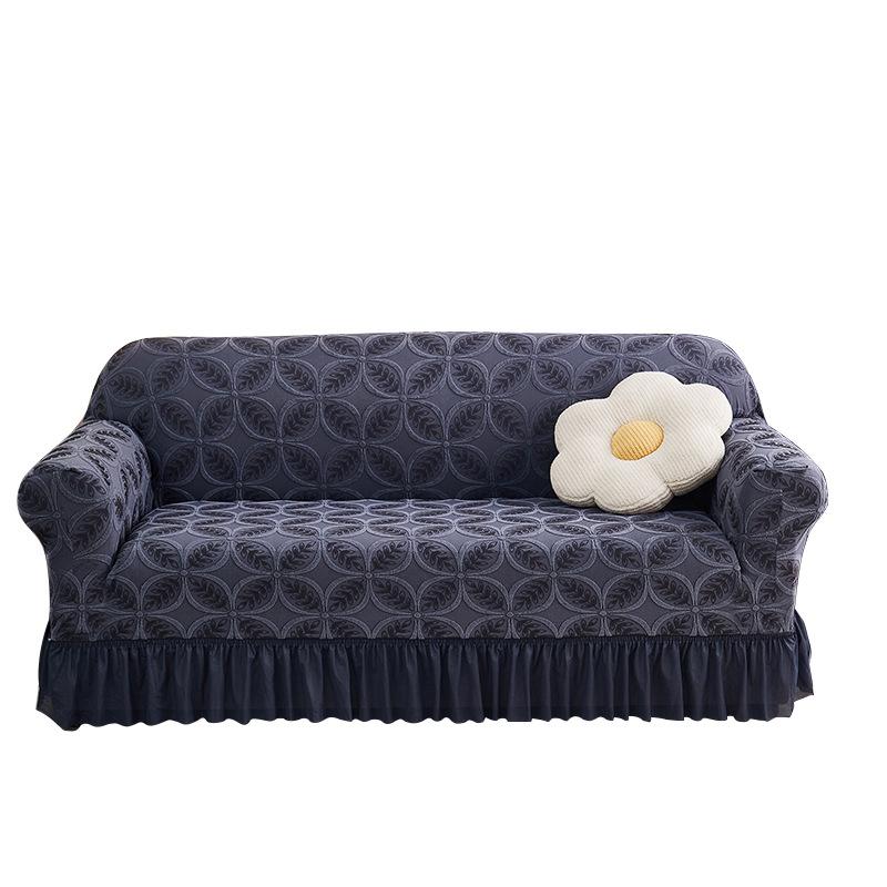 Sofa Cover 2026 New Three-color Three-dimensional Jacquard Skirt Sofa Cover Universal in All Seasons
