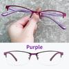 Myopia Glasses Women Blue Light Half Frame Computer Eyeglasses 2 PCS Female Ultralight Metal Square Nearsighted Eyewear 0 ~ -6.0