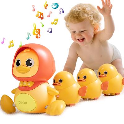 JUYEE Babyspielzeug Set mit 4 Entchen Jahren Mutter und Lernspielzeug für und 3 Jahre Geburtstagsgeschenk für Jungen und Beliebtes Babyparty-Geschenk mit Musik und