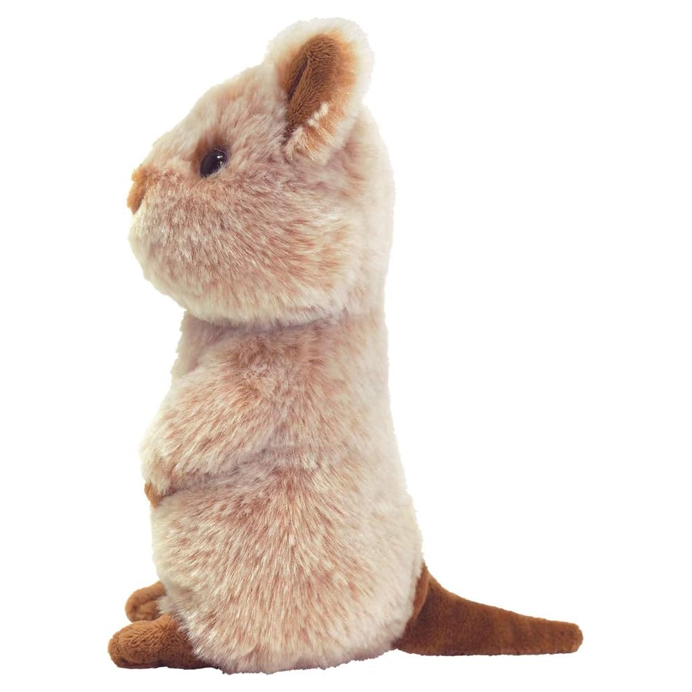 Sun Lemon Fluffies Quokka Plush Toy Brown 11.4x7.1x18.3cm Soft Animal Stuffed Animal