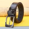 Men's TPU Strap with Leather Sticker and Needle Buckle Fashionable Casual Versatile Trendy Business Belt