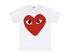 Comme Des Garcons CDG Play Red Heart T-Shirt White Authentic 100% Cotton ($123) Unisex T-Shirt