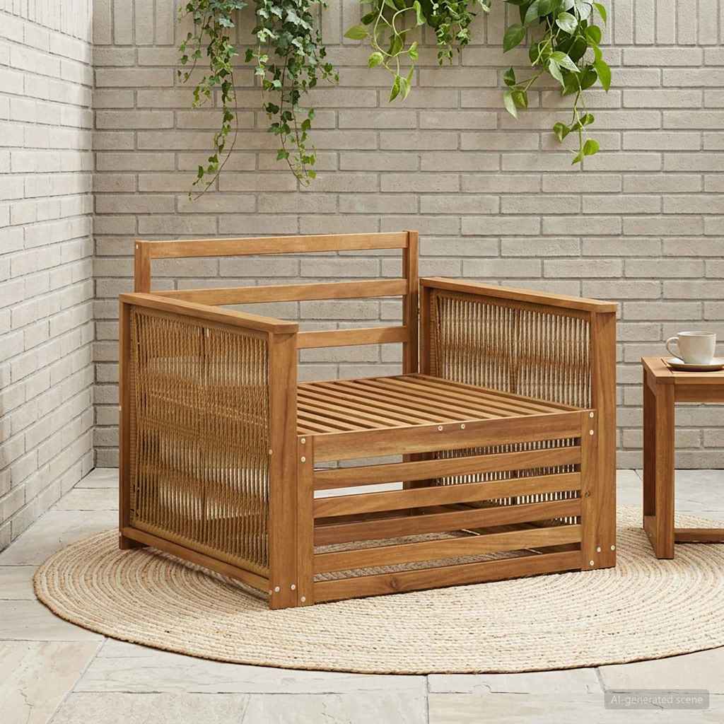 Outdoor 3 Seater Sofa Natural