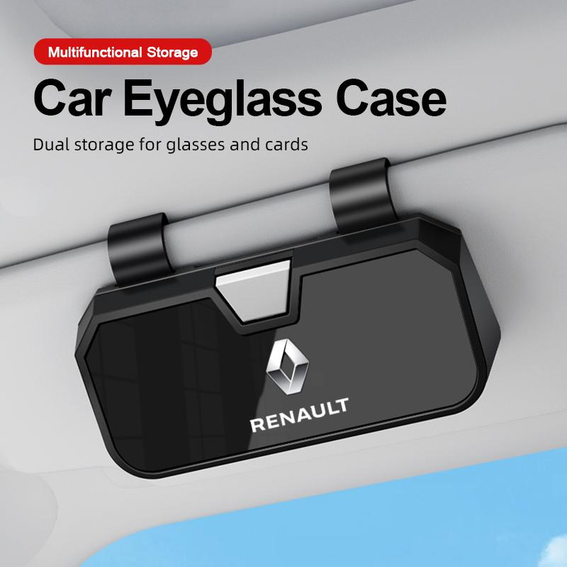 Capace roți Ochelari clip parasolar auto Suport ochelari pentru Renault Grand Scenic 4 XMOD Megane Clio 4 Laguna 2 3 Coupe Autocolant auto
