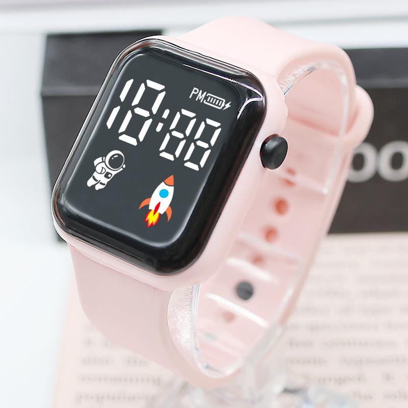 Square Astronaut Led Electronic Watch Life Student Leisure Electronic Watch