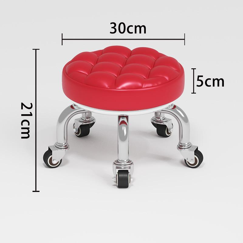 Silent Household Low Stool on Wheels - Multipurpose for Shoe Changing, Baby Moving, and Floor Cleaning