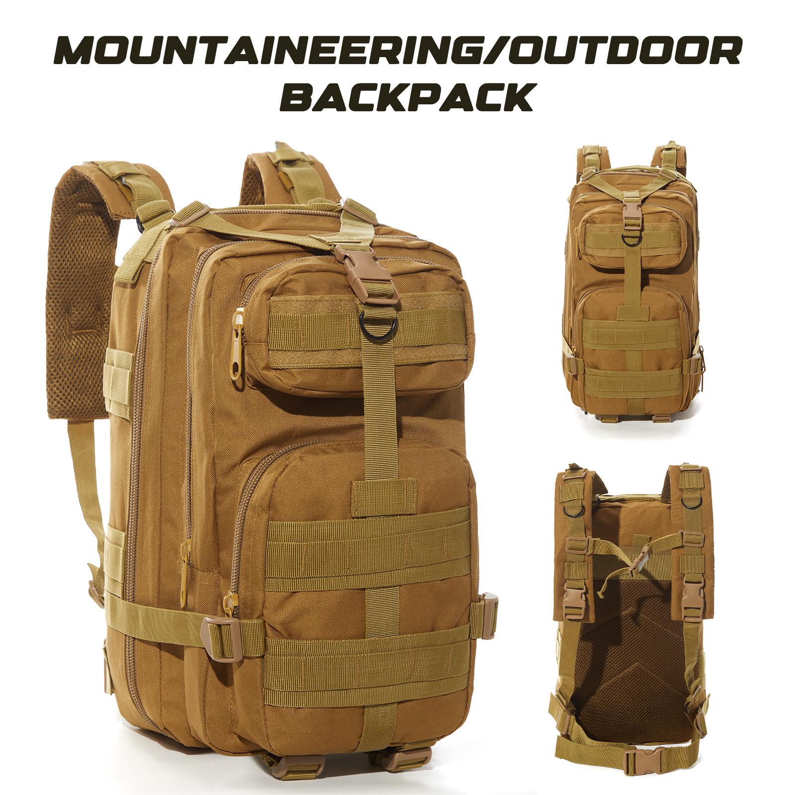 

Чоловічі тактичні рюкзаки 30 л, дорожній військовий рюкзак для виживання, зовнішній штурмовий рюкзак EDC Molle для трекінгу, полювання, сумка хакі