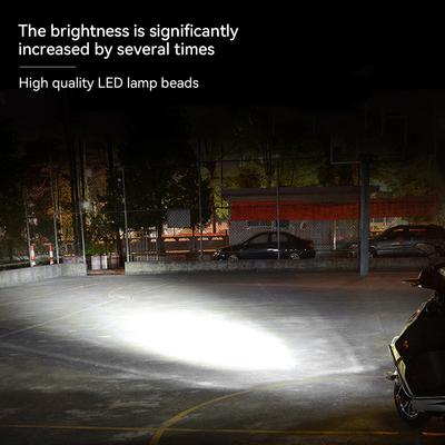 Phare LED Universel 14W H4 BA20D pour Moto Moto Scooter Lumière Super Lumineuse Lampe Moto Feux DRL Alliage d'Aluminium