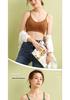 All-in-One Cotton Sports Bra Tank: Sweat-Wicking, Push-Up, Beautiful Back Design, Padded Bandeau, Anti-Exposure Base Layer
