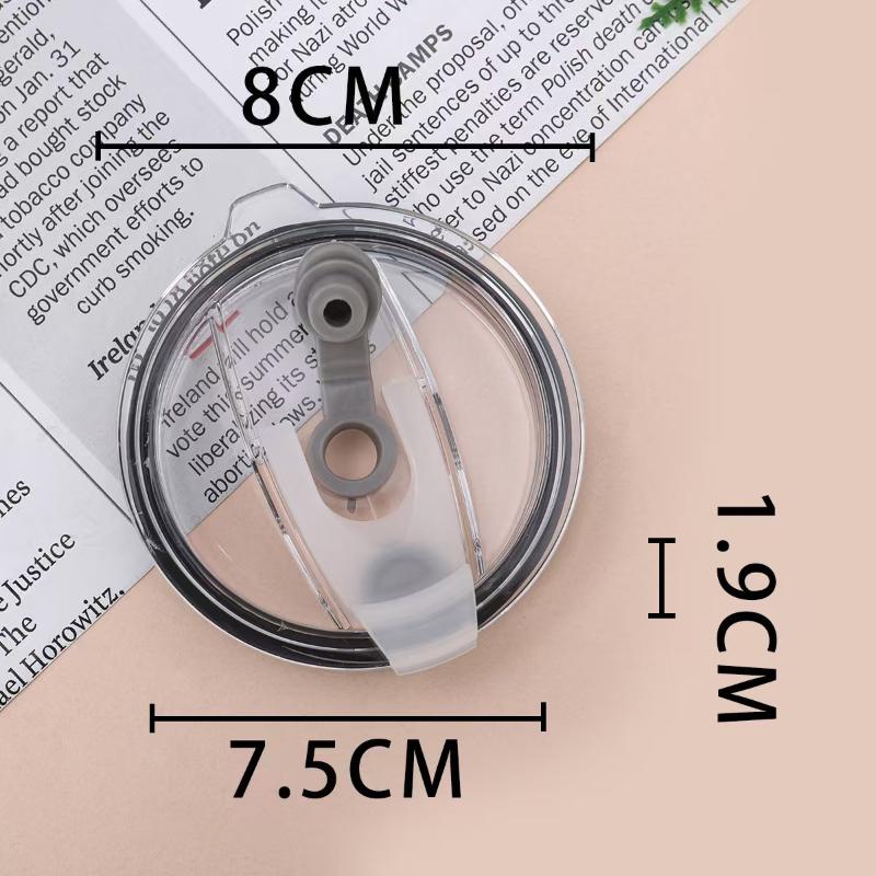 Kunststoffdeckel Flaschendeckel Versiegelung Spritzwassergeschützt Plan Becher Auto Becherdeckel Reise Kaffeetasse Deckel mit Strohhalm Set Wasserbecher Zubehör