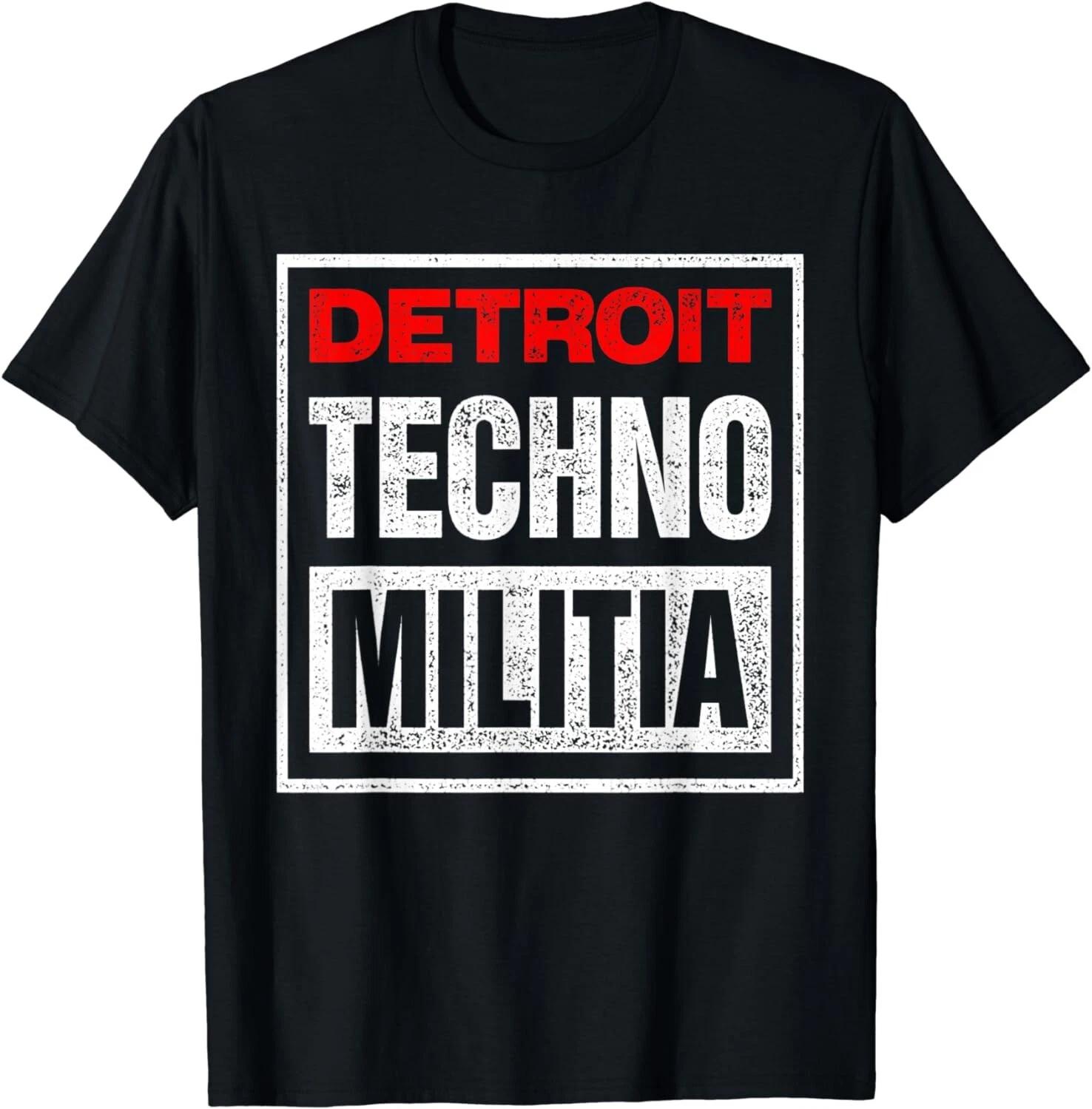 

Футболка Streetwear Detroit Techno Militia Подарок Унисекс Футболка 2XL