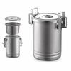 With Lid Outdoor Cooking Pot Steamer Function 304 Stainless Steel Canister  Hiking
