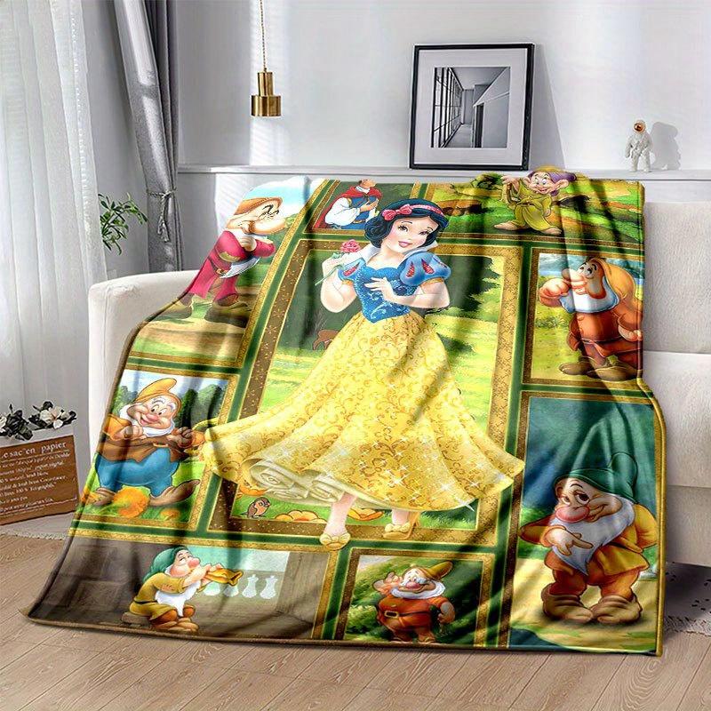 Snow White and the Seven Dwarfs Blanket Ultra-Soft, Warm, Cozy Throw for Living Room, Sofa, Four Seasons Travel Accessory Cute Cartoon Character