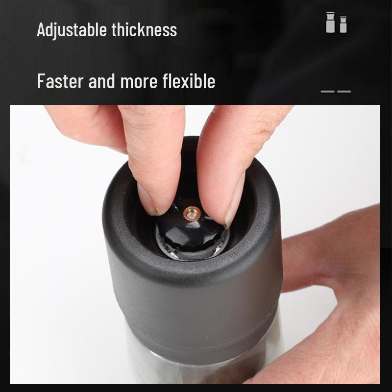 Manual Glass Herb Grinder for Sea Salt and Pepper