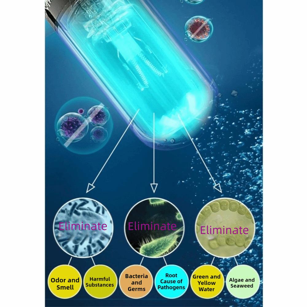 Waterproof Algae Removal Lamp Submersible Water Purification Lamp Aquarium UV Light Algae Clean