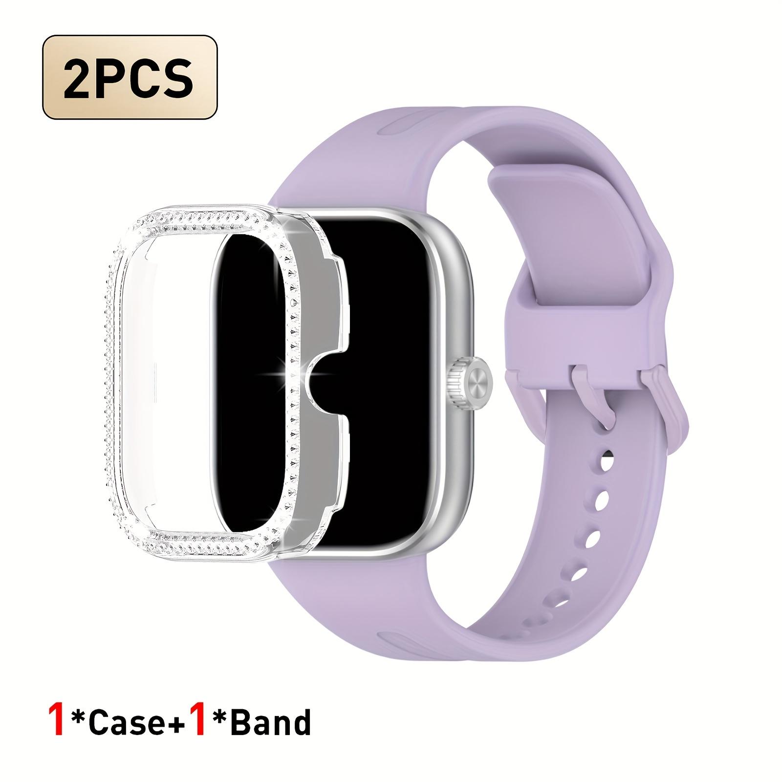 

Набор из 2 шт. Для Redmi Watch 5/6 Спортивный ремешок Кристальный полый защитный чехол Классический деловой дышащий однотонный ремешок For Redmi Watch 5