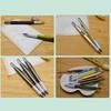 7 In 1 Multifunctional Pen Touch Screen Stylus Capacitive Pen With Screwdriver Ruler Levelgauge Refillable Ballpoint Pencil Tool