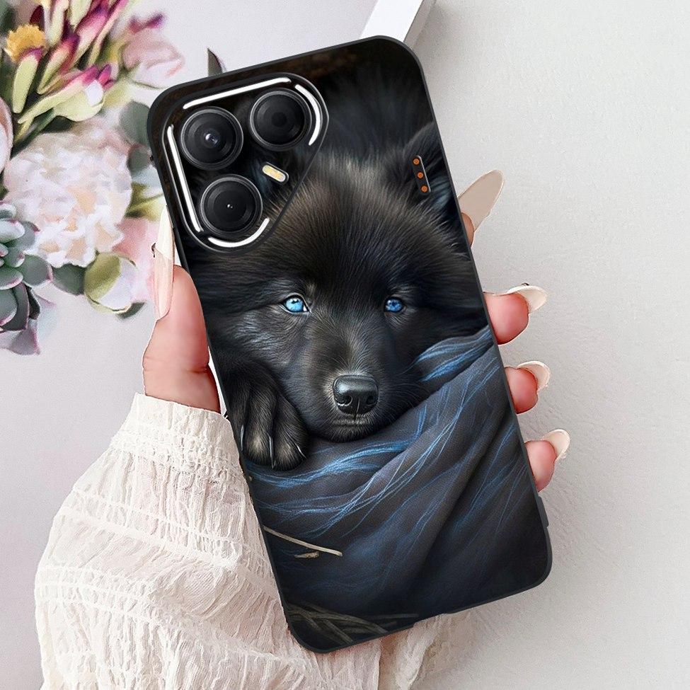 For Tecno Pova 7 5G Cover Case LJ7 Luxury Butterfly Love Fashion Flowers Cool Lion Painted Phone Case For Techno Pova7 5G Bumper