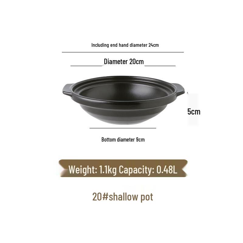 LIEI Ceramic Shallow Hot Pot