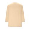 Women's T-shirt Solid Color V Neck 3/4 Sleeve Top