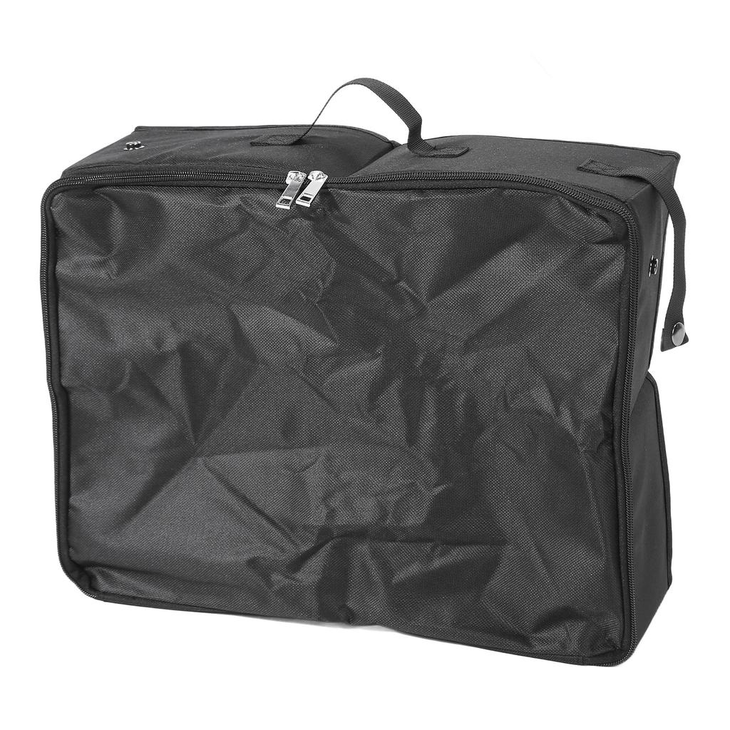 Portable Cat Travel Litter Box with Lid Leakproof Waterproof Collapsible Cat Litter Box with Sealed Dual Zippers