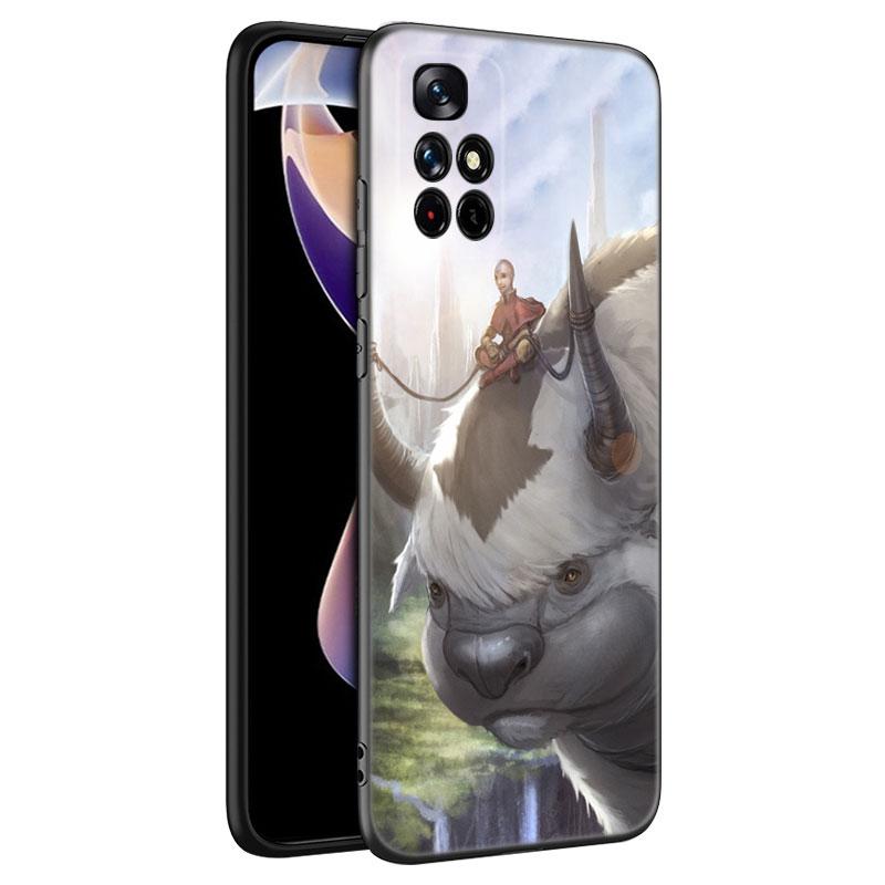 Avatar The Last Airbender Black Silicone Phone Case For Xiaomi Redmi Note 10 11 11S 12 13 4G 8 9 11T Pro 5G Plus 8T 9S 10S 12S