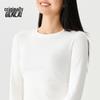 BENLAI Women's Antibacterial Round Neck Slim Fit Long Sleeve T-Shirt
