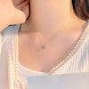 Small and Hollow Out Four Leaf Clover Necklace, Fashionable and Elegant Personality, Neck Chain, Sweater Chain