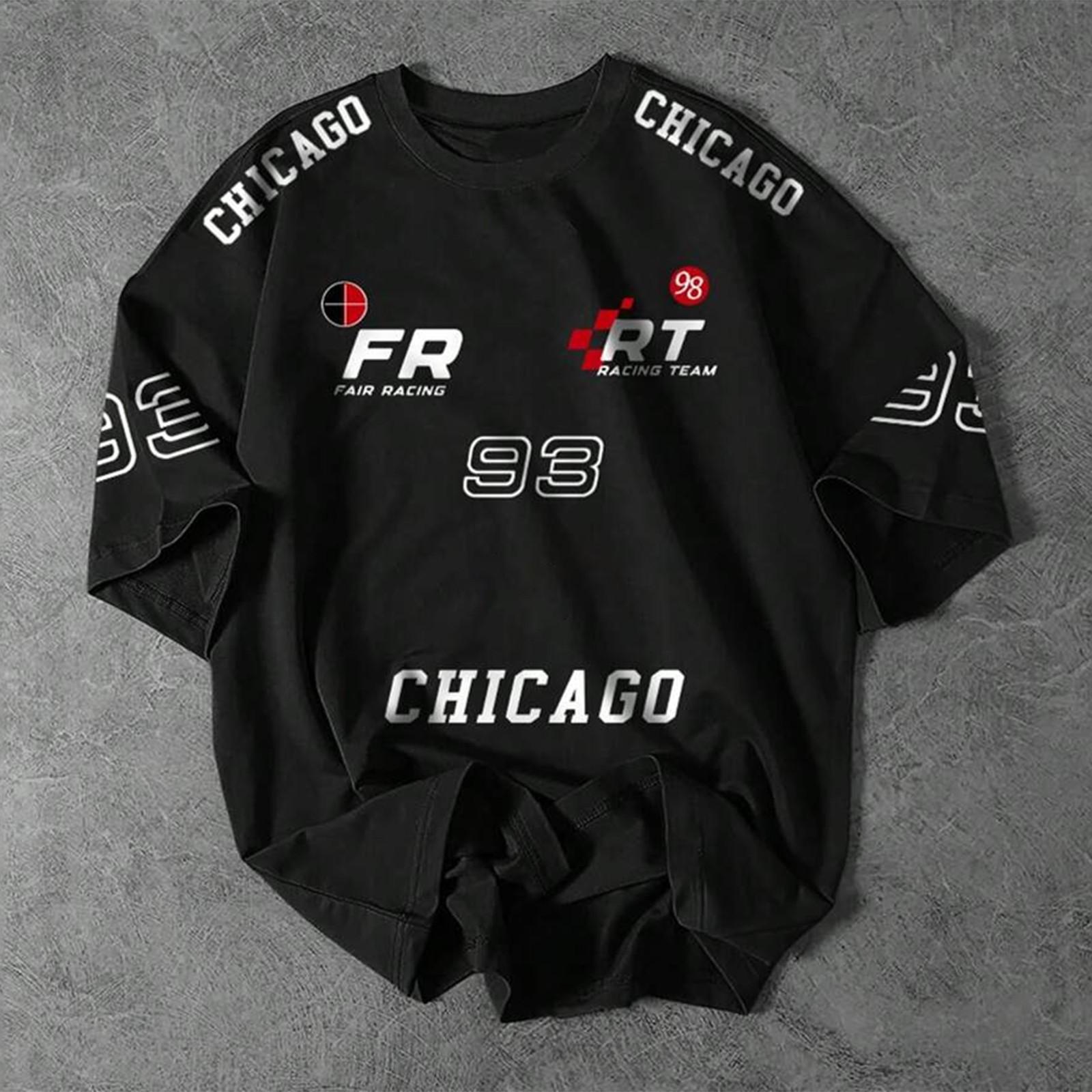 

Футболка унисекс с круглым вырезом и принтом, свободный повседневный топ унисекс с коротким рукавом L чёрный