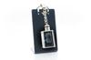 Bichon Frise, Bichon Tenerife, Bichon a Poil Frise - Crystal Key Ring with Dog Photo, Illuminated Key Ring, Unique Gift by Art-Dog Brand