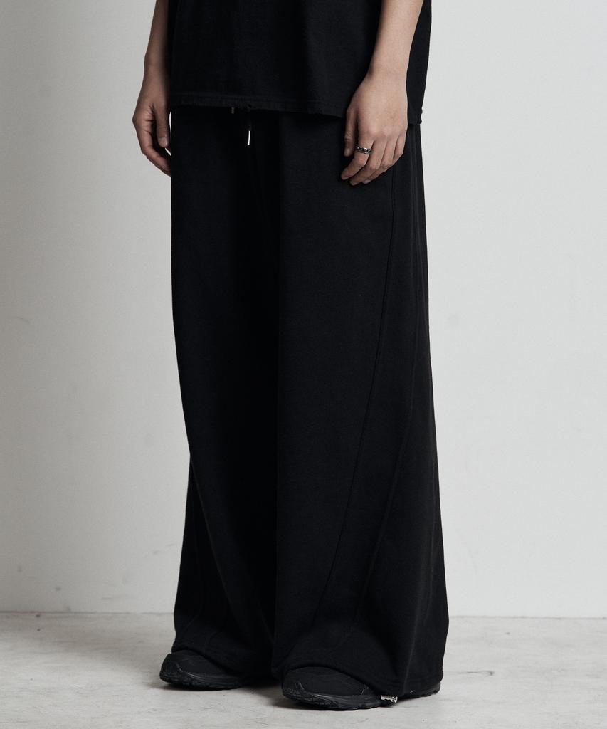 Sseochi410 Oblique Training Wide Pants Black