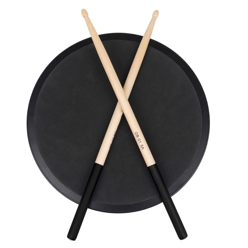 1Pair Nonslip Universals Drumsticks 5A/7A Maple Wood Drumsticks Simple Light Weight Drum Stick for Drummer, Beginner