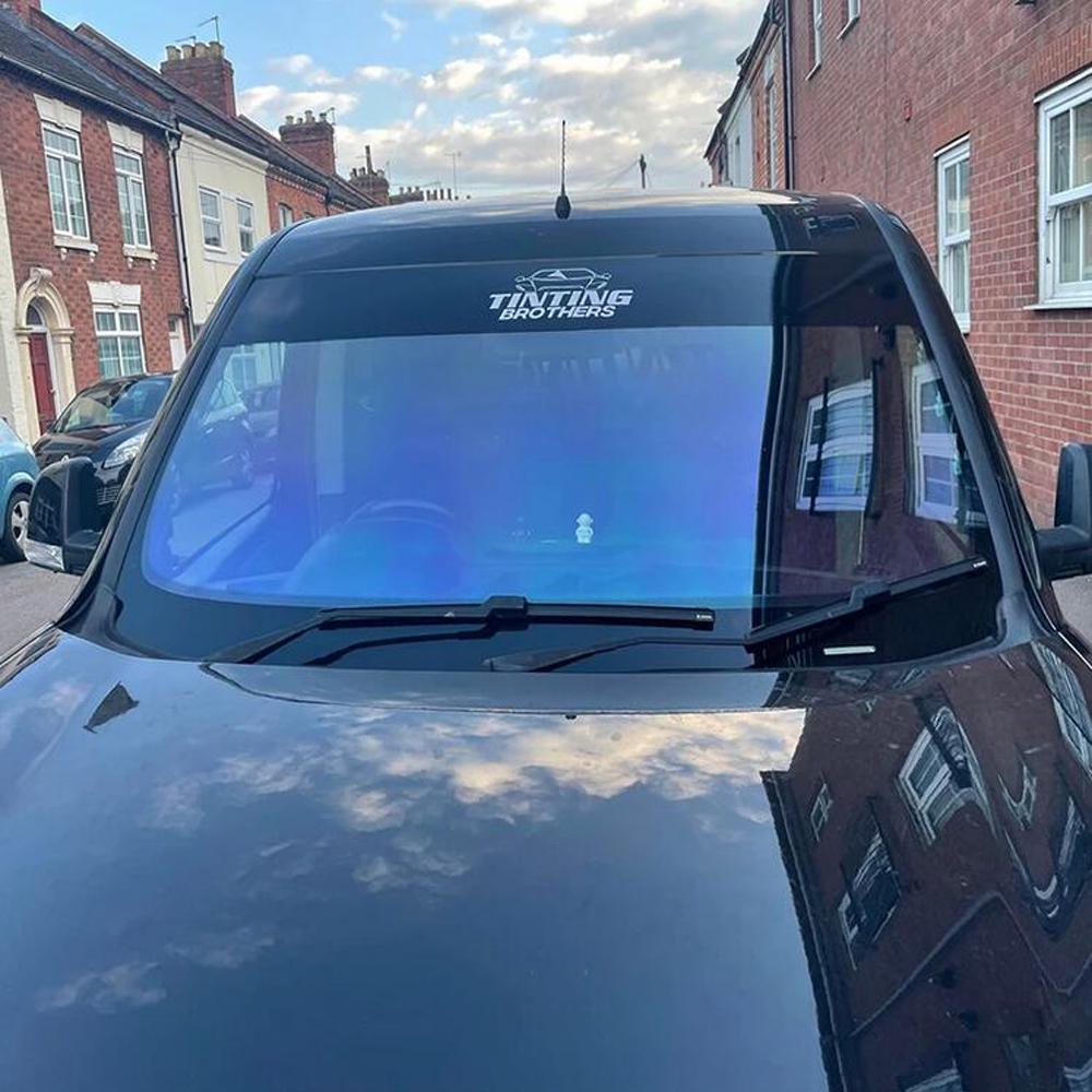 VLT 85% Clear Chameleon Car Windscreen Foils, Light Blue Window Film, Window Windshield Solar Protection Tint Film