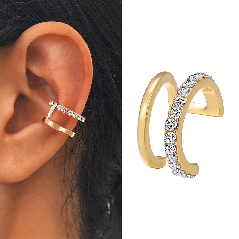 Creative No-Piercing Ear Cuff Set: Multi-layer C-shaped Clip with Niche Design