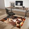 1pc Teddy Bear Pajama Chair Mat - Anime Cartoon Design Office Chair Pad, Non-Slip Carpet for Home Decor, Living Room, Bedroom, Game Room, and Dormitor
