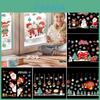 Exquisite Merry Christmas Wall Stickers Window Glass Decals For Festive Home Decor