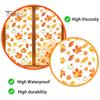 Removable Holiday Glass Stickers Watercolor Fall Static Window Clings Maple Leaf & Pumpkin Stickers Autumn Reusable Cling Film Decal for Thanksgiving