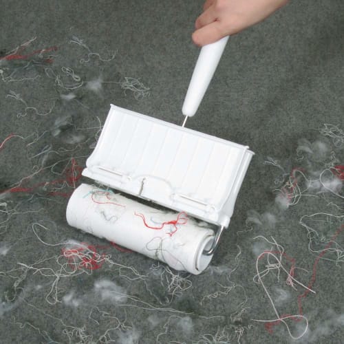 Azuma Industries 31cm Long Sticky Roller H with Freestanding Storage Case, Carpet Roller with Lift-Up Cover for Quick Use, Compatible with Standard Sp