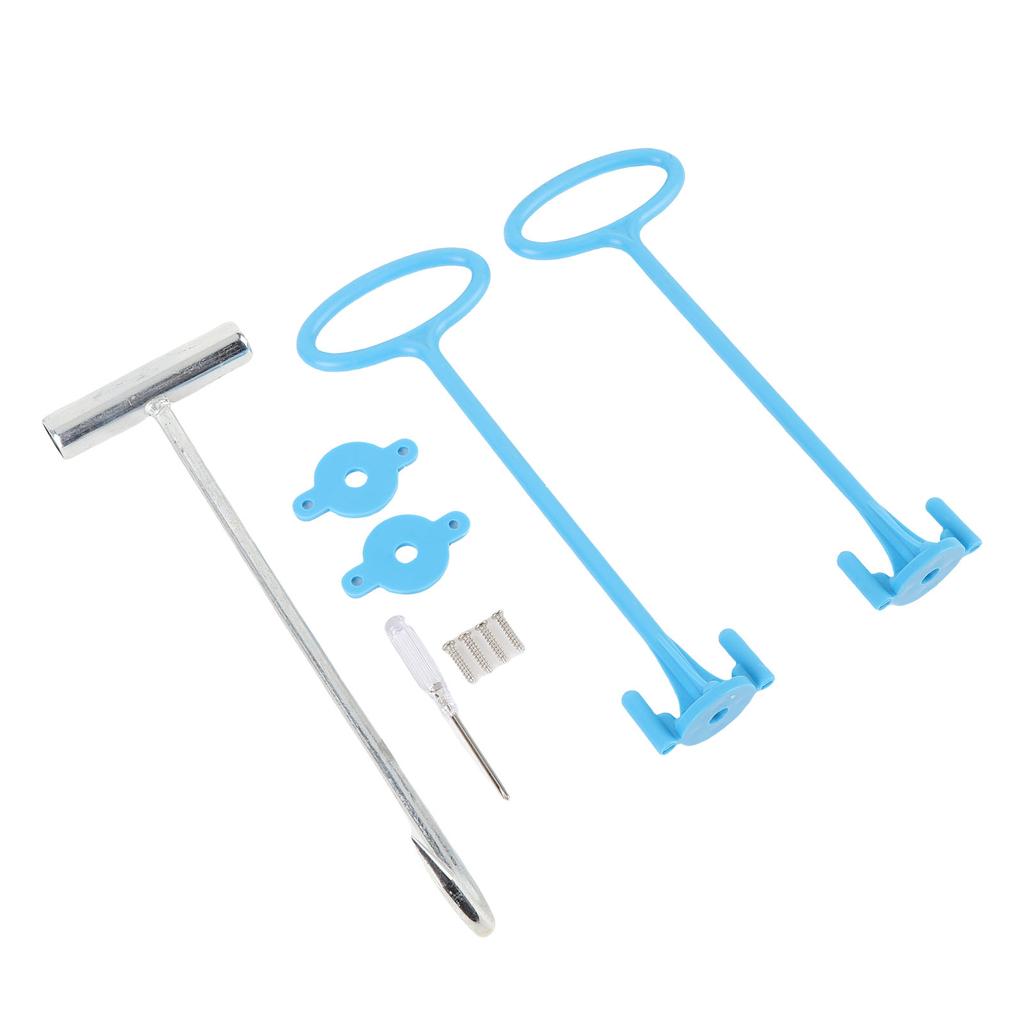 Pool Skimmer Korb Griff Haken Set Schwimmbad Korb Hebehaken Pool Reinigungszubehör