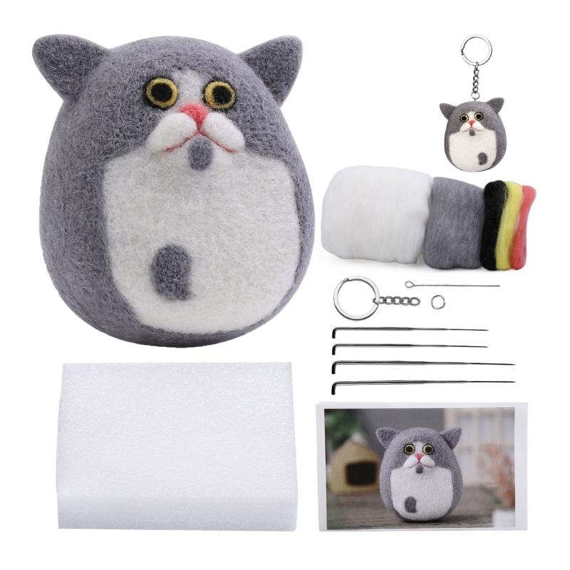 

Шерстяной войлок для начинающих Наборы для валяния своими руками Куклы ручной работы Инструмент Художественные поделки